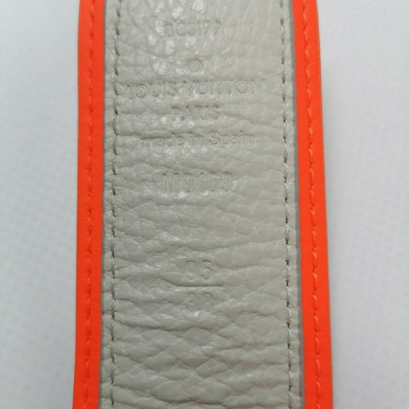 New Authentic Reversible LV Antarctica Monogram Circle Belt 38" - Picture 10 of 12